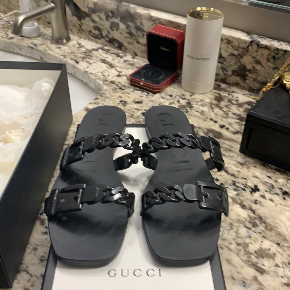 Gucci Teena Women's rubber slide sandal